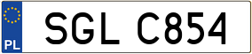 Trailer License Plate